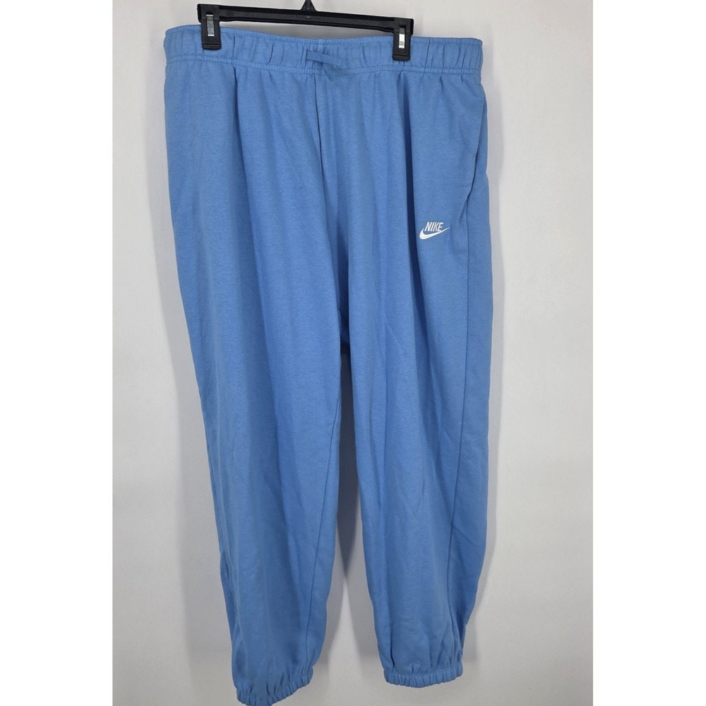 NEW Nike Sportswear Club Fleece Womens Mid-Rise Oversized Sweatpants XL Blue NWT